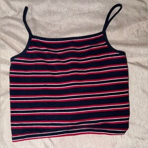 Blue, Red, White tank top